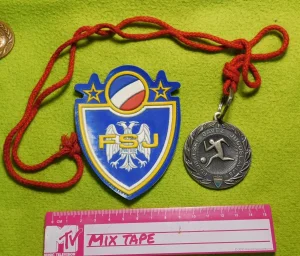 Lot Fudbalski savez Jugoslavije - medalja i amblem FSJ
