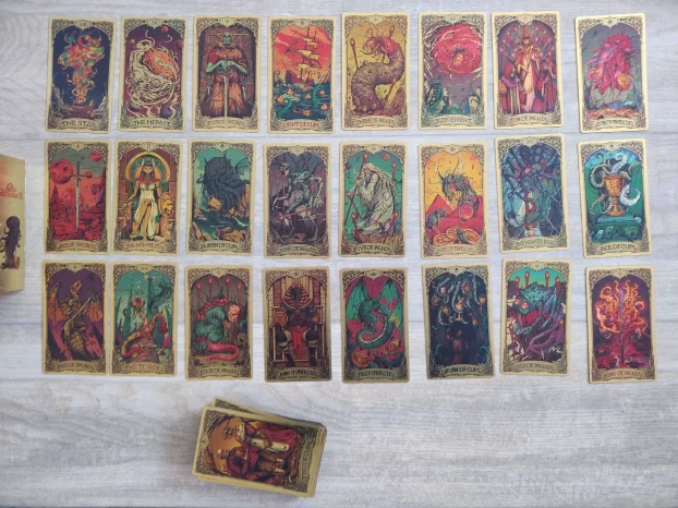 Tarot karte Kesulu Mythology Old Whisper, Myth of Cthulhu