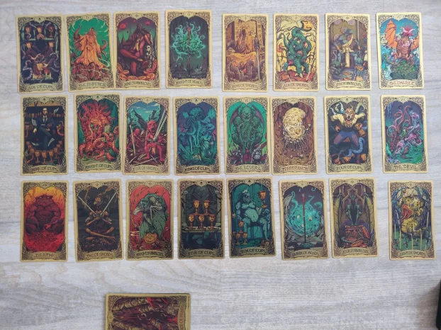 Tarot karte Kesulu Mythology Old Whisper, Myth of Cthulhu
