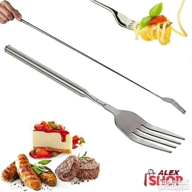 Teleskopska viljuška od nerđajućeg čelika idelna za decu i r