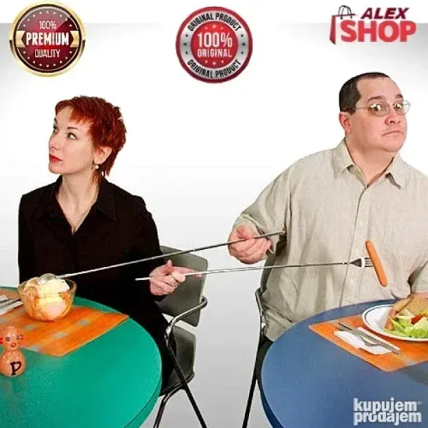 Teleskopska viljuška od nerđajućeg čelika idelna za decu i r