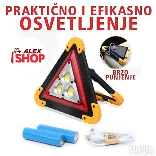 Sigurnosni 5u1 Multifunkcionalni Led 30W Trokut