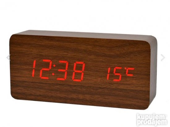 Digitalni Sat Termometar Alarm Voice Control-FiBisonic