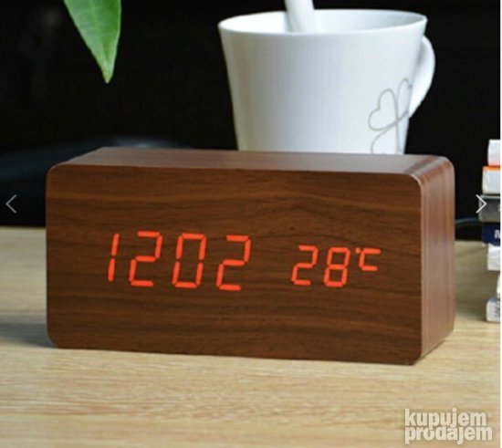 Digitalni Sat Termometar Alarm Voice Control-FiBisonic