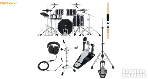 Roland VAD507 E-Drum Set Bundle