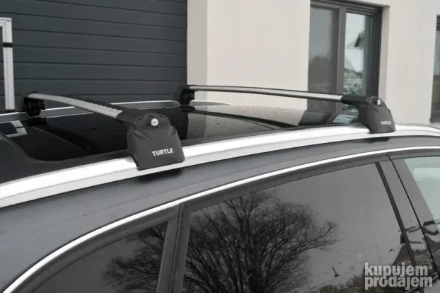 Dakdragers voor Volvo V60 Cross Country 2010-2022, Dakrek Aluminium Dakbagagedrager voor Auto Bagagedrager Afsluitbaar met Gesloten Dakrails,Silver Black-1 Pair