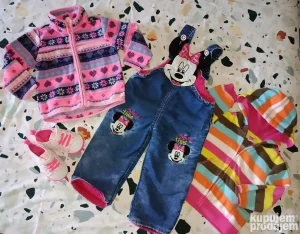 Paket garderobice za bebe devojčice veličina 80