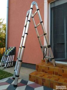 Teleskopske aluminijumske merdevine-BESPLATNA DOSTAVA