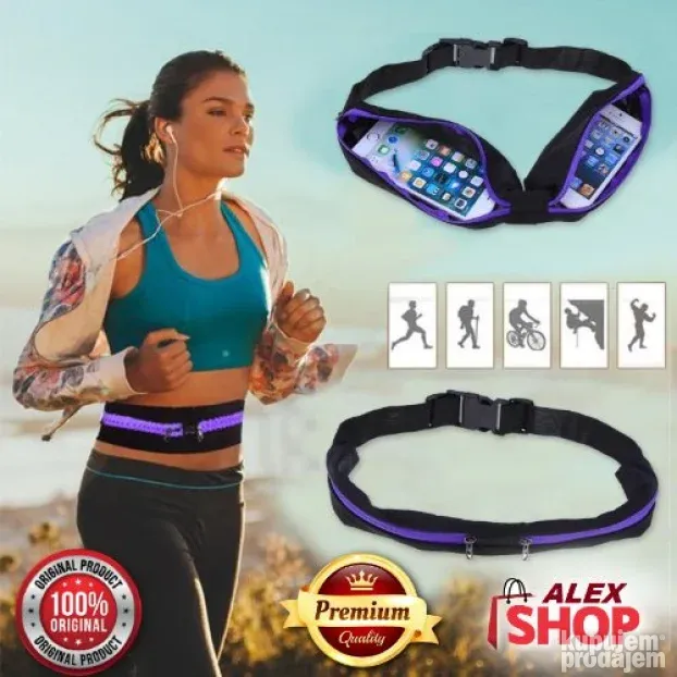 Sportska multifunkcionalna pojas torbica ultra tanka