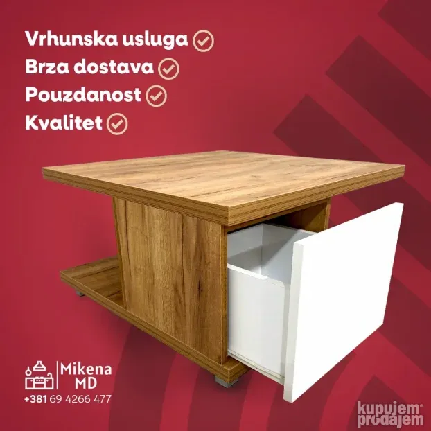 Klub sto 2F - zlatni hrast