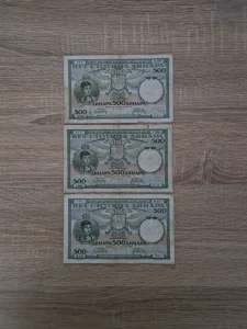 500 dinara 1935 x 3