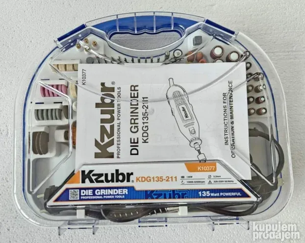 Električna šlajferica polirka grinder KZUBR 135W / 211 kom