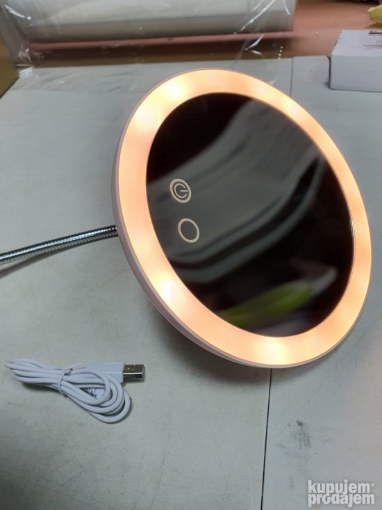Ogledalo za Sminkanje sa Led Svetlom 17,2cm- Orange Tech