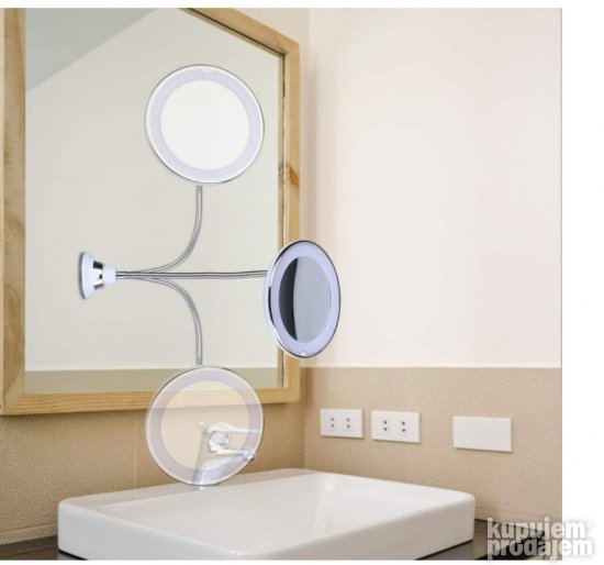 Ogledalo za Sminkanje sa Led Svetlom 17,2cm- Orange Tech