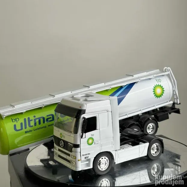 1/32 Mercedes Actros 50 cm Cisterna BP set kamion prikolica