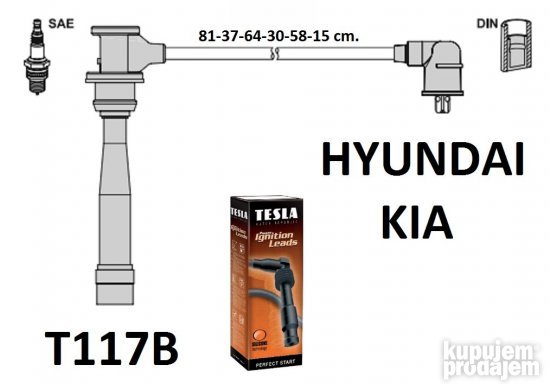 Kia Magentis (GD) 2.5 V6 - KABLOVI T117B - megantis