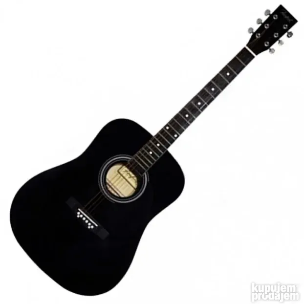 Akustična gitara veličine 41" u crnoj boji.Standardan wester