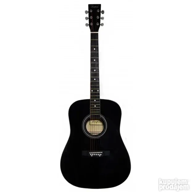 Akustična gitara veličine 41" u crnoj boji.Standardan wester