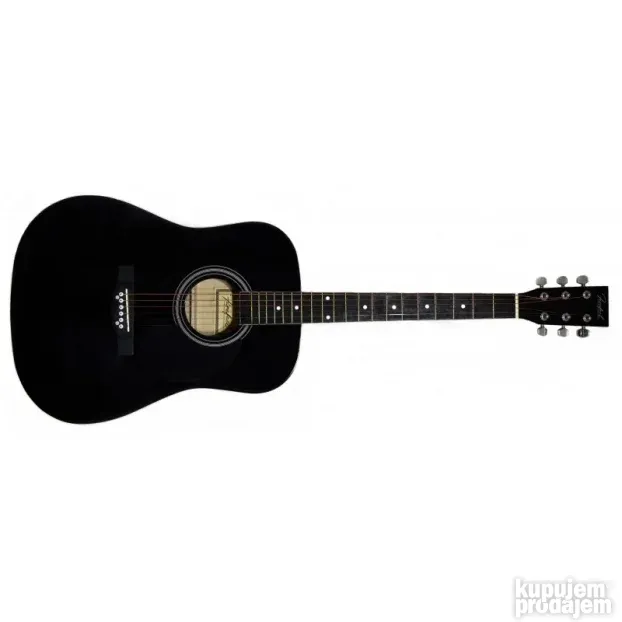 Akustična gitara veličine 41" u crnoj boji.Standardan wester