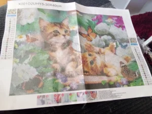 diamond painting slika sa alatom za rad