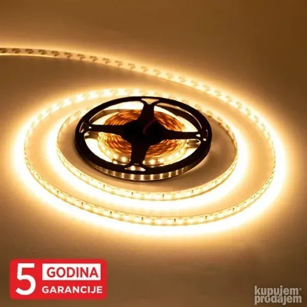 LED traka 5m 12V 10W 120 LED/1m IP20 MLM-2835-120-ML 3000K