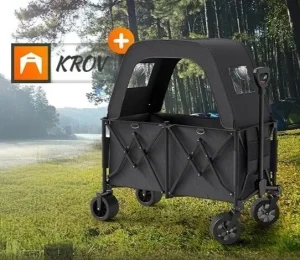 BigDean XXL sklopiva kolica sa krovom i debelim gumama