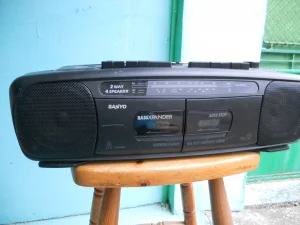 Sanyo dupli kasetofon kolekcionar