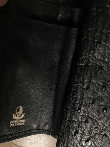 Vintage novčanik od nojeve kože , Genuine Ostrich