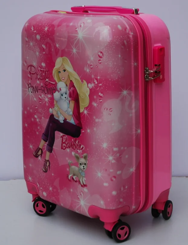 2u1 set Deciji Koferi 0021 Barbi roze kuca