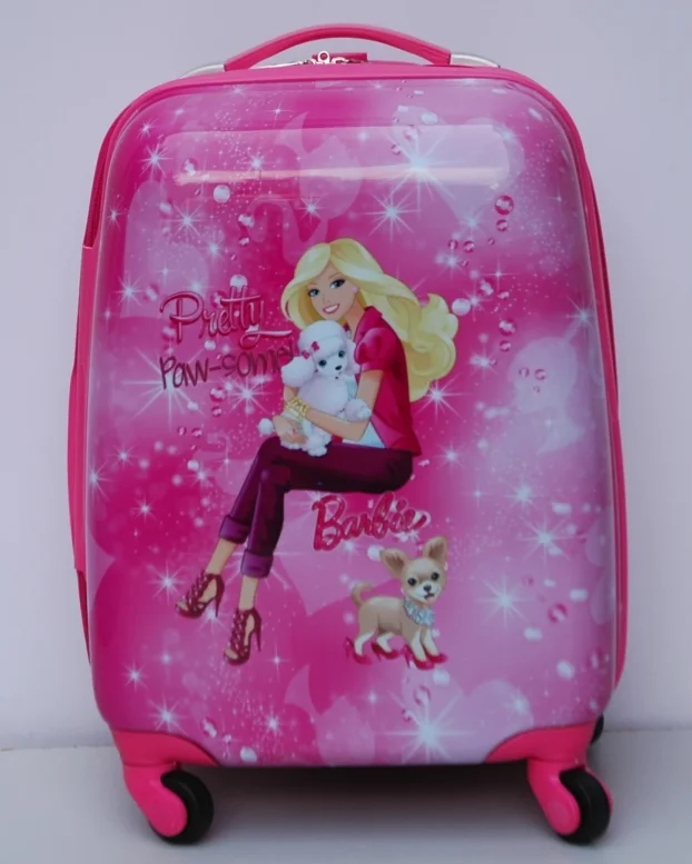 2u1 set Deciji Koferi 0021 Barbi roze kuca