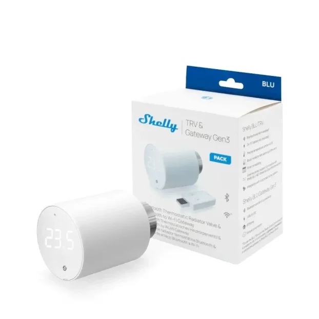 SHELLY BLU TRV clever Bluetooth radiator termoszelep 1 pcs