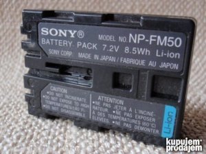 baterija Sony NP-FM50