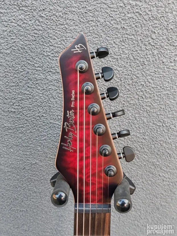 Harley Benton Amarok-6 BKRD Quilted Burst