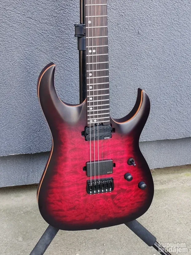 Harley Benton Amarok-6 BKRD Quilted Burst