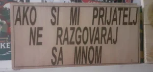 Ako si mi prijatelj. tabla 30x15 cm drvo