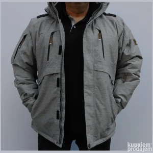 Jakna Snow Headquarter 08087 svetlo siva - 3XL