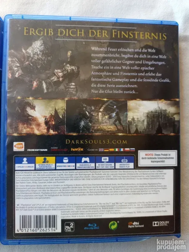 PS4 / PS5 - Dark Souls -Remastered i Dark Souls 3