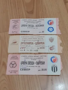 Stare ulaznice Crvene Zvezde