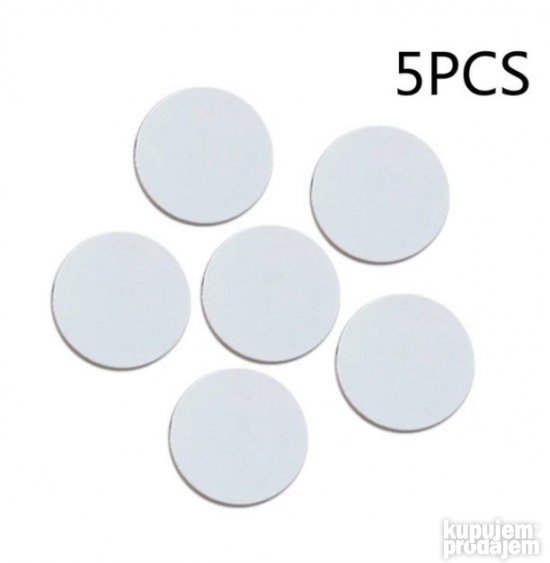 NFC 215 plasticni token krug 5 komada nije samolepljiv