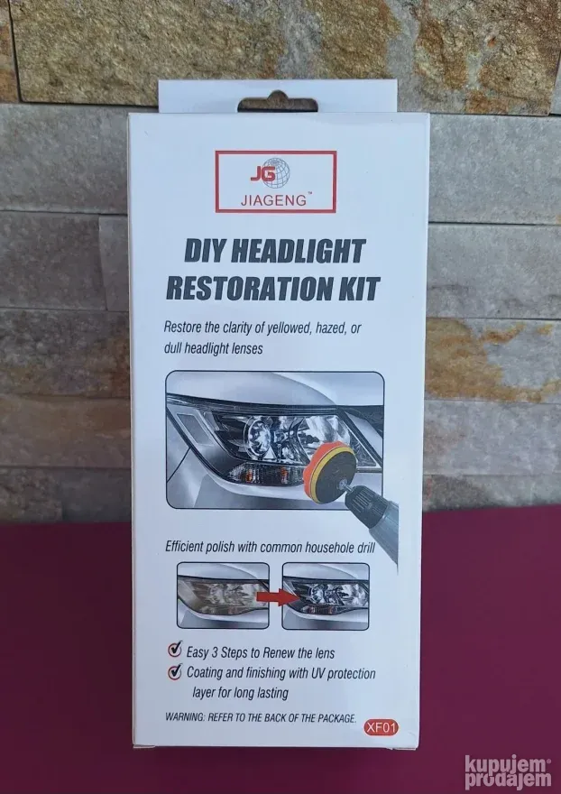 Set za regeneraciju i poliranje farova pastom