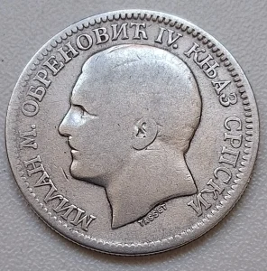 2 Dinara 1879 Srebro