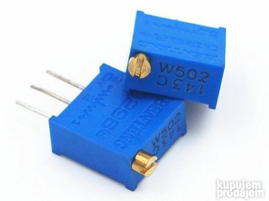 Višeobrtni trimer potenciometar 100R - 3296W
