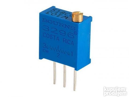 Višeobrtni trimer potenciometar 100R - 3296W