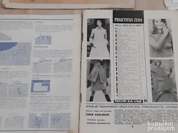 Lot starih casopisa za rucni rad, kukicanje