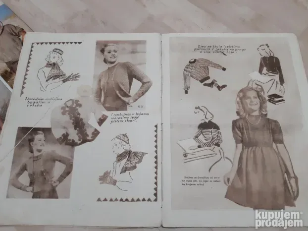 Lot starih casopisa za rucni rad, kukicanje