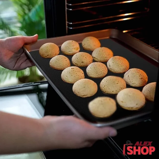 Nelepljiva silikonska podloga za pečenje i Air Fryer višek