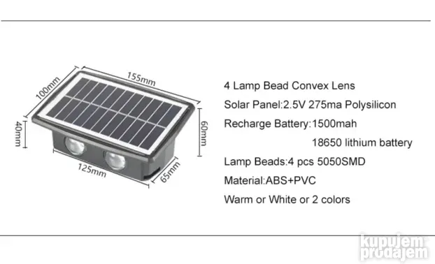 zidna lampa solarna lampa za zid kucna solarna lampa ukrasna