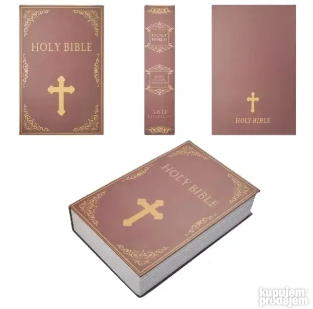Knjiga Holy Bible Biblija Sef Za Novac