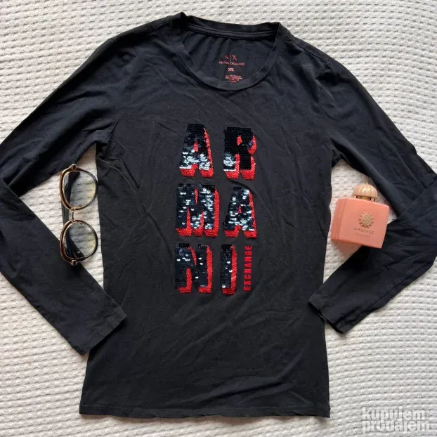 ARMANI EXCHANGE ORIGINAL zenski crni tanji duks XS - S