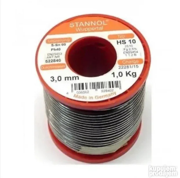 Tinol / kalaj zica Stannol Sn60/Pb40 3mm 1kg
